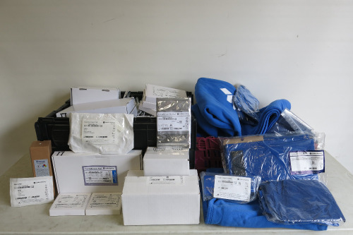 Large Lot of Coolsculpting Equipment to Include: 32 Individual Gaskets with 2 x Boxes of 16, 19 x Individual Foam Boarders with 1 x Box of 10, 13 x Individual Skin Wipes with 1 x Box of 24 & 5 x Boxes of 10, 8 x Individual Small Gel Pads with 4 x Boxes of