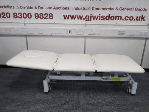 Addax Medical Electrical Adjustable Treatment Bed, White.