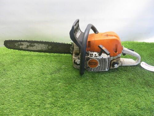 Stihl MS391 Chain Saw. 50cm Blade. NOTE: unable to power up for spares or repair.