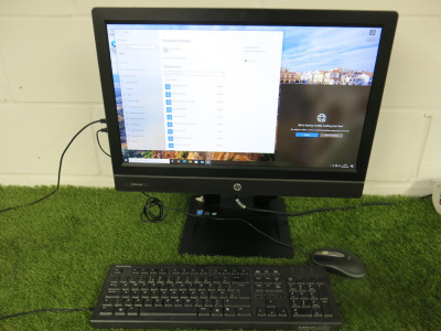 HP Elite1 800 G1 AiO Business PC, Running Windows 10 Pro, Intel Core i7-4770s CPU @ 3.10Ghz, 8.00GB RAM, 223 GB HDD. Comes with Keyboard & Mouse.