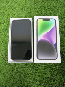 iPhone 14, 128GB, S/N FJO4FQMW6P, in Black. Comes with Original Box.