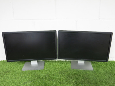 2 x Dell 22" LCD Monitors, Model P2214Hb.