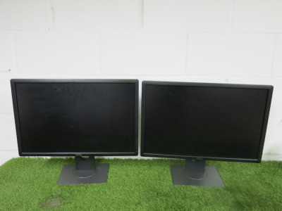 2 x Dell 24" LED Back Lit Monitor, Model U2412Mb,