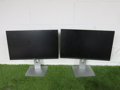 2 x Dell 22" Flat Panel Monitors, Model P2219H.