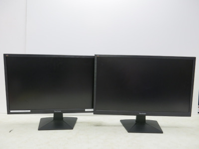 ** WITHDRAWN ** 2 x ViewSonic 23.5" Monitors, Model VS16218. NOTE: requires power supply.