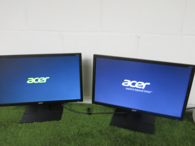 2 x Acer 22" LCD Monitor, Model V226HQL.