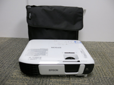 Epson LCD Projector, Model H842B, in Original Carry Bag.