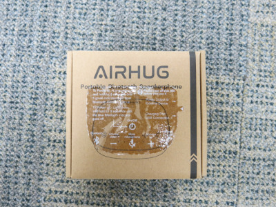 AirHug Portable Bluetooth Speakerphone, in Original Box.