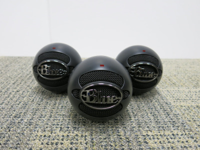 3 x Blue Snowball ICE Microphones.