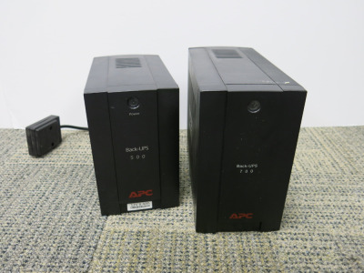 2 x APC Uninterruptable Power Supplies to Include: APC Back-UPS 500 & 700.