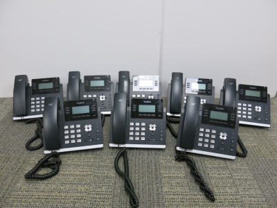 8 x Yealink IP Phones.