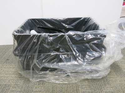 Homcom Black Cargo Trailer, in Original Box with Manual.