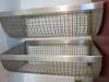 4 x Stainless Steel Basket Wall Hung Storage. Size H30cm x W72cm x D40cm