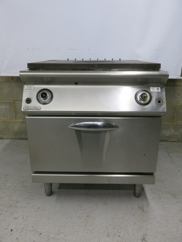 Mareno Solid Top Gas Hotplate with Oven, Size H94 x W80 x D90cm. NOTE: missing knobs.