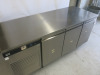 Foster Eco Pro G2 3 Door Refrigerated Prep Counter, Model EP1/3H, S/N E5445660. Size H87 x W187 x D70cm. - 2