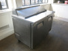 True Stainless Steel 2 Door Refrigerated Prep Counter, Model TSSU-48-12, Size H110 x W123 x D77cm. Comes with 6 x 1/3 GN Containers - 2