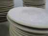 62 x Stone Coloured Ceramic Plates. Size Diameter 24cm. - 4