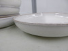 9 x White Ceramic Stone Design Shallow Bowls. Size Diameter 22cm. - 4