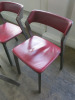 15 x TON Merano Dining Chairs Upholstered in Red Leather. - 3