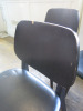 25 x Black Wood Dining Chairs Upholstered in Black Faux Leather, Condition As Viewed/Pictured. - 3