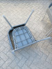8 x Charcoal Grey Wicker Wraparound Bistro Chairs. - 5