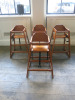 4 x Bolero Wooden Children's High Chairs.