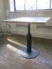7 x Assorted Sized Marble Top Dining Tables to Include: 3 x Rectangular with Twin Metal Pedestal Legs, Size H75 x W120 x D70cm, 2 x Square with Single Metal Pedestal Legs, Size H75 x W70 x D70cm & 2 x Round Dia 75cm x Dia 120 & 90cm. - 4