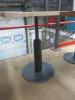 10 x Wooden Top Tables with Insert & Metal Single Pedestal Legs, Size H70 x W70 x D70cm. - 2