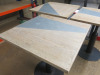 10 x Wooden Top Tables with Insert & Metal Single Pedestal Legs, Size H70 x W70 x D70cm. - 3