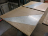 10 x Wooden Top Tables with Insert & Metal Single Pedestal Legs, Size H70 x W70 x D70cm. - 4
