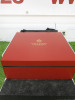 The East India Company Royal Bone China Banjarong 18ct Gold Hand Painted Set of 6 Assorted Mugs in Red Presentation Box. - 6