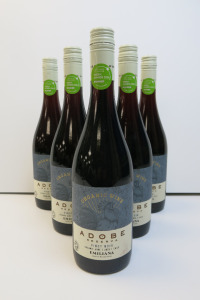 6 x Bottles of Adobe Reserva Organic Pinot Noir Red Wine, 2023, 75cl.