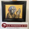 Chris Gollon (1953-2017) 'Einstein', Acrylic on Canvas. Signed & Dated 2003. Size 22x 16in