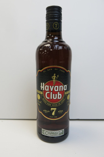 Bottle of Havana Club Rum Aged 7 Years, 70cl.