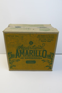 6 x Bottles of Aquardiente Amarillo de Manzanares, 70cl.