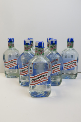 7 x Bottles of Aguardiente Antioqueno , 70cl.