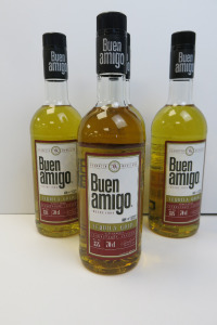 4 x Bottles of Buen Amigo Tequila Gold, 70cl.