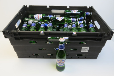 Crate Containing 40 x Bottles of Peroni Nastro Azzurro, 33cl. Crate Not Included.
