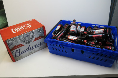 67 x Bottles of Budweiser Beer, 33cl.