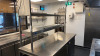 Large Stainless Steel Passthrough Table with Heated Gantry. Overall Size H210 x W220 x D90cm. - 3