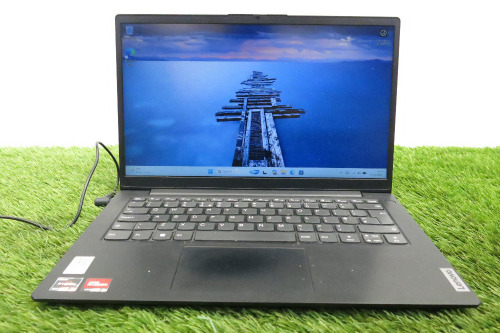 Lenovo G14 V2 ALC 14" Laptop, Running Windows 11 Pro, AMD Ryzen 5 5500U with Radeon Graphics, 8GB RAM, 238GB SSD, with Power Supply.