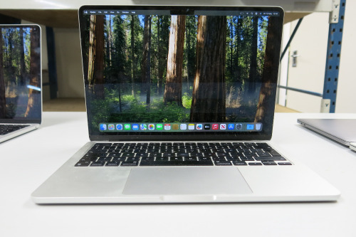 Apple MacBook Air 14", 13.6" Liquid Retina Display, 16GB Memory, 494GB Storage. NOTE: missing power supply.