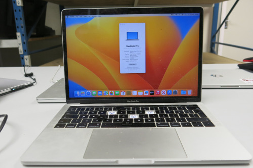 Apple Macbook Pro, 13.3" Retina Display, 16GB Memory, 1TB Storage. NOTE: missing keys & power supply.