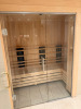 Harvia Fitted Sauna Unit with L Shape Seat, Glass Door & Front. Internal Size Approx 220 x 120 x H210cm. Located in Ladies Changing Rooms. NOTE: Located on-site Kensington High Street, requires collection by appointment only. The buyer will be required t - 2
