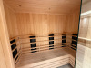 Harvia Fitted Sauna Unit with L Shape Seat, Glass Door & Front. Internal Size Approx 220 x 120 x H210cm. Located in Ladies Changing Rooms. NOTE: Located on-site Kensington High Street, requires collection by appointment only. The buyer will be required t - 3