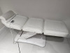 Electric 3 Section Treatment Couch. NOTE: missing arm attachments. - 2