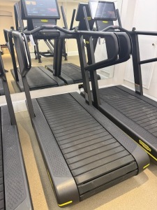 Technogym Skill Run Machine, S/N DJJAEUO21000242, DOM 07/2021. Comes with Back Strap/Support.