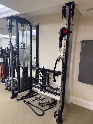 Atlantis NM-200, Functional Training System with 2 x Weigh Stacks 1-1kg-102kg. Comes with Attachments (As Viewed/Pictured).