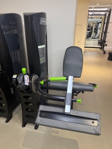 Prime Fitness Evolution Selectorised Leg Extension, Model E-105, S/N 56066, DOM June 2021. Comes with Weight Stack 13.6kg-113.4kg.