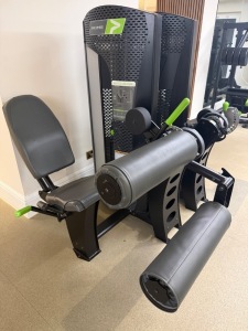 Prime Fitness Evolution Selectorised Seated Leg Curl, Model E-124, S/N 56067, DOM June 2021. Comes with Weight Stack 13.6kg-113.4kg.